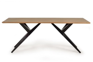 MASA MODERNA LIVING, ARTIM 1042, 180CM, LEMN DE ACACIA SI METAL