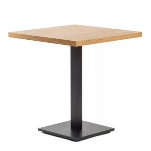 MASA PENTRU CAFENEA, 80x80 CM, STEJAR LANCELOT/NEGRU, DIN PAL LAMINAT SI OTEL, ARTIM GROUP SELECTION - Img 7