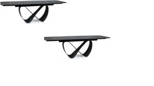 MASA PENTRU CAFENEA, 80x80 CM, STEJAR SONOMA/NEGRU, DIN PAL LAMINAT SI OTEL, ARTIM GROUP SELECTION - Img 2