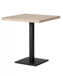 MASA PENTRU CAFENEA, 90x90 CM, STEJAR SONOMA/NEGRU, DIN PAL LAMINAT SI OTEL, ARTIM GROUP SELECTION