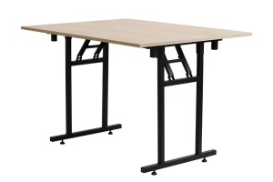 MASA PENTRU CATERING/CONFERINTE 200X100 CM, STEJAR SONOMA/NEGRU, DIN PAL LAMINAT SI OTEL, ARTIM GROUP SELECTION - Img 3