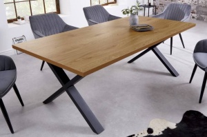 MASA STIL INDUSTRIAL 180CM , LOFT, COD 40871, DIN MDF SI METAL - Img 3