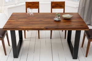 MASA STIL INDUSTRIAL 200CM , IRON CRAFT II, COD 40819, DIN LEMN MASIV - Img 2