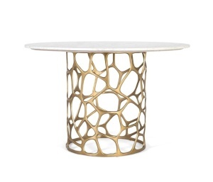 MASA SUFRAGERIE 122CM, DIN METAL SI BLAT DIN MARMURA, GINER Y COLOMER