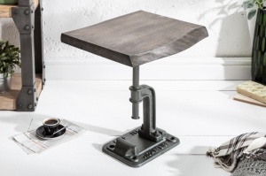 MASUTA DE CAFEA 43CM, FACTORY, COD 39292, DIN LEMN MASIV DE MANGO, STIL INDUSTRIAL