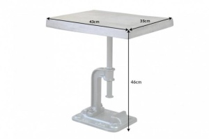 MASUTA DE CAFEA 43CM, FACTORY, COD 39292, DIN LEMN MASIV DE MANGO, STIL INDUSTRIAL - Img 7