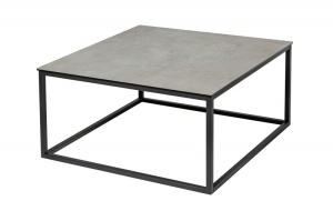 MASUTA DE CAFEA 75CM, SYMBIOZY, METAL SI ASPECT CERAMICA - Img 6