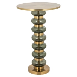 MASUTA DE CAFEA BARBARA 41Ø, 825288, CONFECTIONATA DIN ALUMINIU, STICLA, STIL MODERN