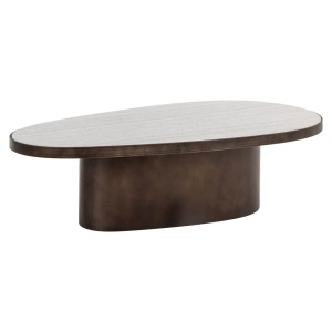 MASUTA DE CAFEA BILOXI, 214333, CONFECTIONATA DIN MDF, MARMURA ITALIANA, OTEL INOXIDABIL SI METAL, MARO SI BEJ, STIL MODERN