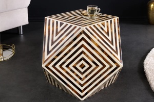 MASUTA DE CAFEA, BONE INLAY 40CM, POLIRASINA SI OS DE BIVOL, ARTIM GROUP SELECTION - Img 3
