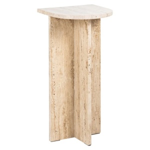 MASUTA DE CAFEA COSTELLO BEJ 25,5Ø, 825275, CONFECTIONATA DIN TRAVERTIN, STIL MODERN