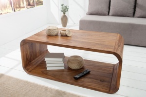 MASUTA DE CAFEA, CUBE, COD 38032, DIN LEMN MASIV, DESIGN MODERN - Img 1