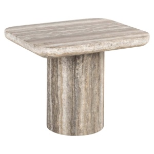 MASUTA DE CAFEA DULCE, 214111, CONFECTIONATA DIN MARMURA ALBA, METAL, MDF SI HARTIE, GRI, STIL MODERN