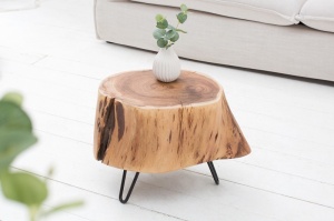 MASUTA DE CAFEA GOA 38608 DIN LEMN MASIV DE SALCAM DESIGN RUSTIC - Img 2
