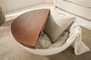 MASUTA DE CAFEA JAKARTA 39180 DIN LEMN RECICLAT STIL SHABBY CHIC - Img 2