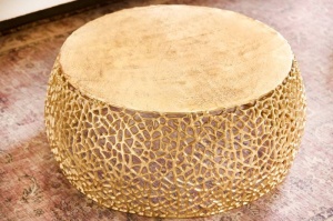MASUTA DE CAFEA, LEAF 75CM, COD 43227, METAL, DESIGN INDUSTRIAL