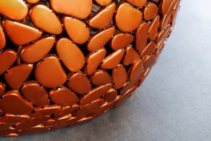 MASUTA DE CAFEA MODERNA, STONE MOSAIC 72CM, DIN METAL - Img 3