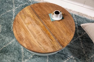 MASUTA DE CAFEA, ORIENT 60CM, DIN METAL SI LEMN MANGO, DESIGN RETRO - Img 3