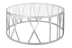 MASUTA DE CAFEA TIME ROMAN, DIN METAL SI STICLA, STIL MODERN