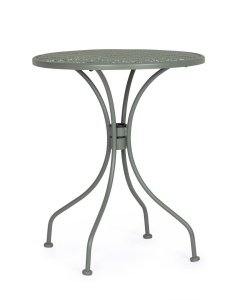 MASUTA DE GRADINA LIZETTE VERDE, CONFECTIONATA DIN METAL SI STICLA, STIL MODERN