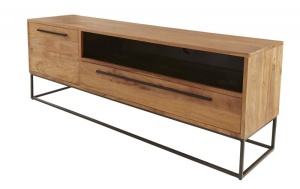 MASUTA TV 165CM, STRAIGHT COD 40296, LEMN MASIV DE SALCAM - Img 8
