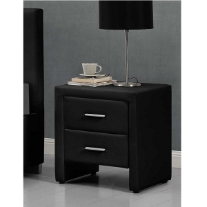 NOPTIERA DIN PIELE ECO NEGRU CASTEL STIL MODERN TK