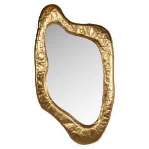 OGLINDA BLINNE GOLD, MI-0097, CONFECTIONATA DIN METAL, STICLA SECURIZATA SI MDF, STIL MODERN