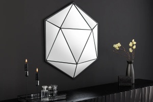 OGLINDA DE PERETE, DIAMOND, 60CM, OGLINDA/METAL, NEGRU, ARTIM GROUP SELECTION