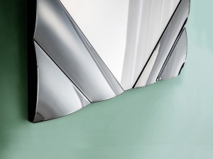 OGLINDA DECORATIVA ONDAS 816052, 80X120, DIN STICLA SI MDF, STIL MODERN, SCHULLER - Img 3