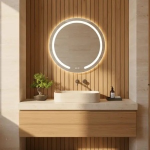 OGLINDA PENTRU BAIE, CU LED, MODERN 50 CM, CALITATE SUPERIOARA - Img 2