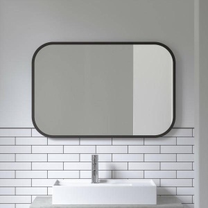 OGLINDA RECTANGULAR 24X36, NEGRU, DIN METAL SI STICLA, STIL MODERN, B2 - Img 2