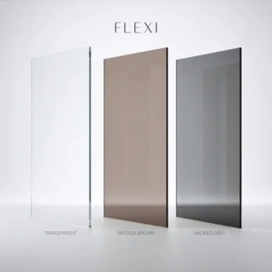 PARAVAN DE DUS FLEXI 120, TRANSPARENT/AURIU, CALITATE SUPERIOARA - Img 7