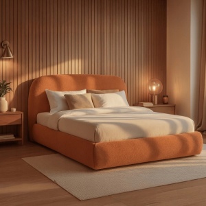 PAT 160X200CM, ARTIM MEBLE, CU SPATIU DE DEPOZITARE, REALIZAT DIN TEXTIL CARAMIZIU, STIL MODERN