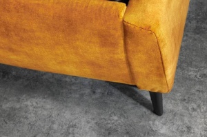 PAT BOUTIQUE 180X200CM, CATIFEA FINA, MICROFIBRA GALBENA, COD 41667, MODEL DEOSEBIT - Img 5