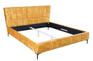 PAT BOUTIQUE 180X200CM, CATIFEA FINA, MICROFIBRA GALBENA, COD 41667, MODEL DEOSEBIT - Img 7