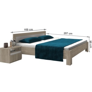 PAT DUBLU 160x200 MEDIOLAN NEW STIL MODERN TK - Img 3