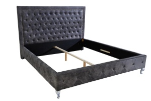PAT DUBLU EXTRAVAGANCIA 180x200CM, GRI ANTIC, DESIGN MODERN