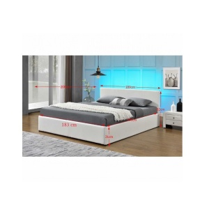 PAT MATRIMONIAL CU LED ILUMINARE 180x200 JADA STIL MODERN TK - Img 4