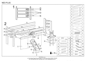 PAT PENTRU COPII NEO PLUS, DESIGN MODERN, HALMAR - Img 2