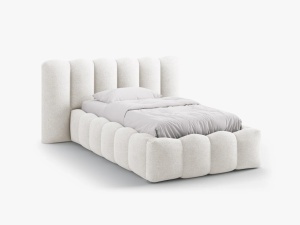 PAT SINGLE LUPINE, ALB, CU TAPITERIE DIN TEXTIL BOUCLE BALOO, MICADONI