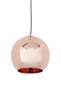 PENDUL BOLLA 25, CUPRU, DIN STICLA METALIZATA, STIL MODERN, B2