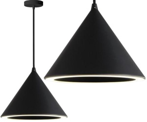 PENDUL CONE BLACK APP300-1CP, 20x25 cm, NEGRU, DIN METAL, STIL MODERN, TU