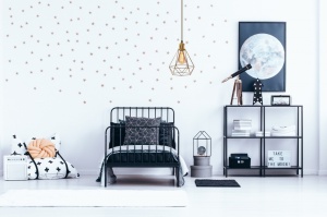 PENDUL DIAMOND LIGHT 392197, 20X120 cm, AURIU SI NEGRU, DIN METAL, STIL MODERN, TU - Img 5