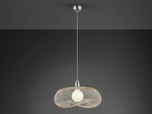 PENDUL FORMA, 55 CM, AURIU/CROM, DIN METAL, STIL MODERN