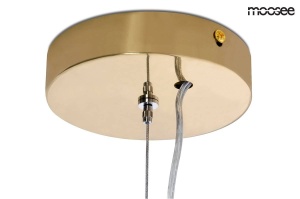 PENDUL HALO, AURIU, CONFECTIONATA DIN METAL SI STICLA, STIL MODERN - Img 4