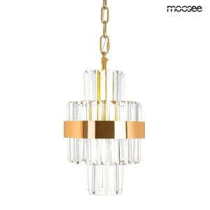 PENDUL IMPERO AURIU, CONFECTIONAT DIN CRISTAL SI METAL, STIL MODERN