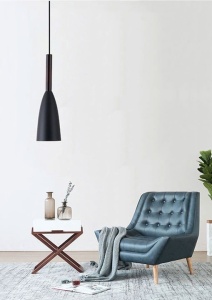 PENDUL LETIZ BLACK, 26x10/100 cm, NEGRU, DIN ALUMINIU DE INALTA CALITATE, STIL MODERN, TU - Img 3