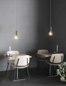 PENDUL OSTI A BLACK / GOLD APP104-1CP, ROZ CORAL, 5x100 cm, DIN ALUMINIU, STIL MODERN, TU - Img 3