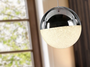 PENDUL SPHERE, 20 CM, CROM, DIN METAL SI POLICARBONAT, STIL MODERN - Img 2