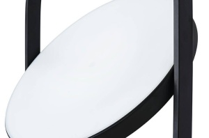 PENDUL SPINNER 26, NEGRU, DIN ALUMINIU SI PLASTIC OPAL, STIL MODERN - Img 8